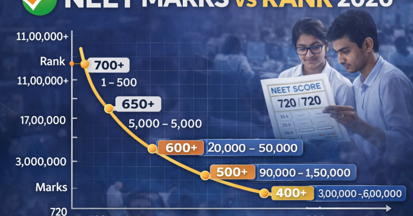 NEET marks VS Rank